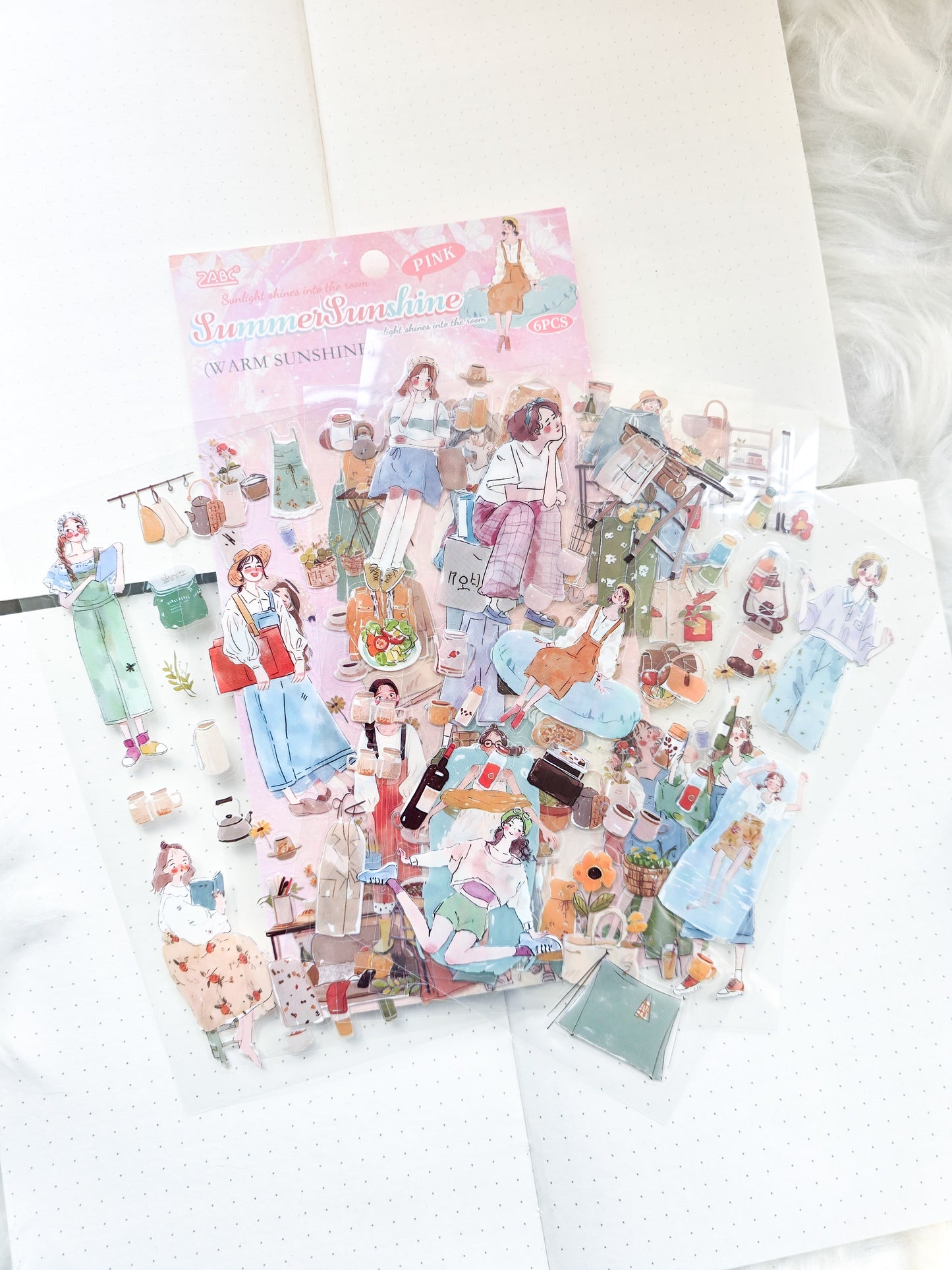 BFSG402 Summer Sunshine| Lifestyle Sticker | 6 Sticker Sheets | Precut