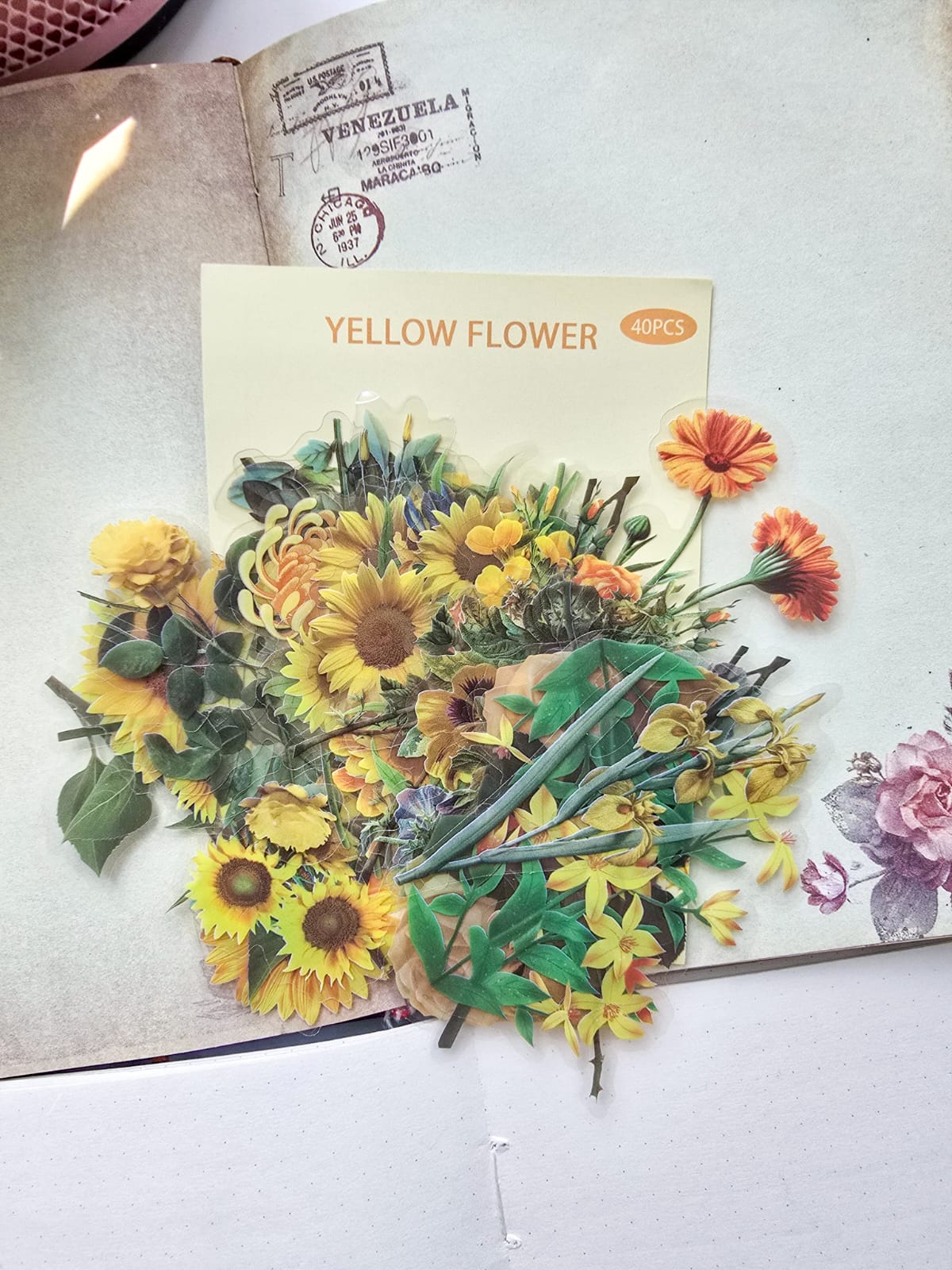 B70|G-3| Pet | G3| Floral Sticker | 40PCS