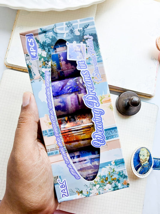 JMTY -202 | 4Pcs | PET | Cuttino Dreams And Projection Shadows Series Sticker Roll | 380mm |