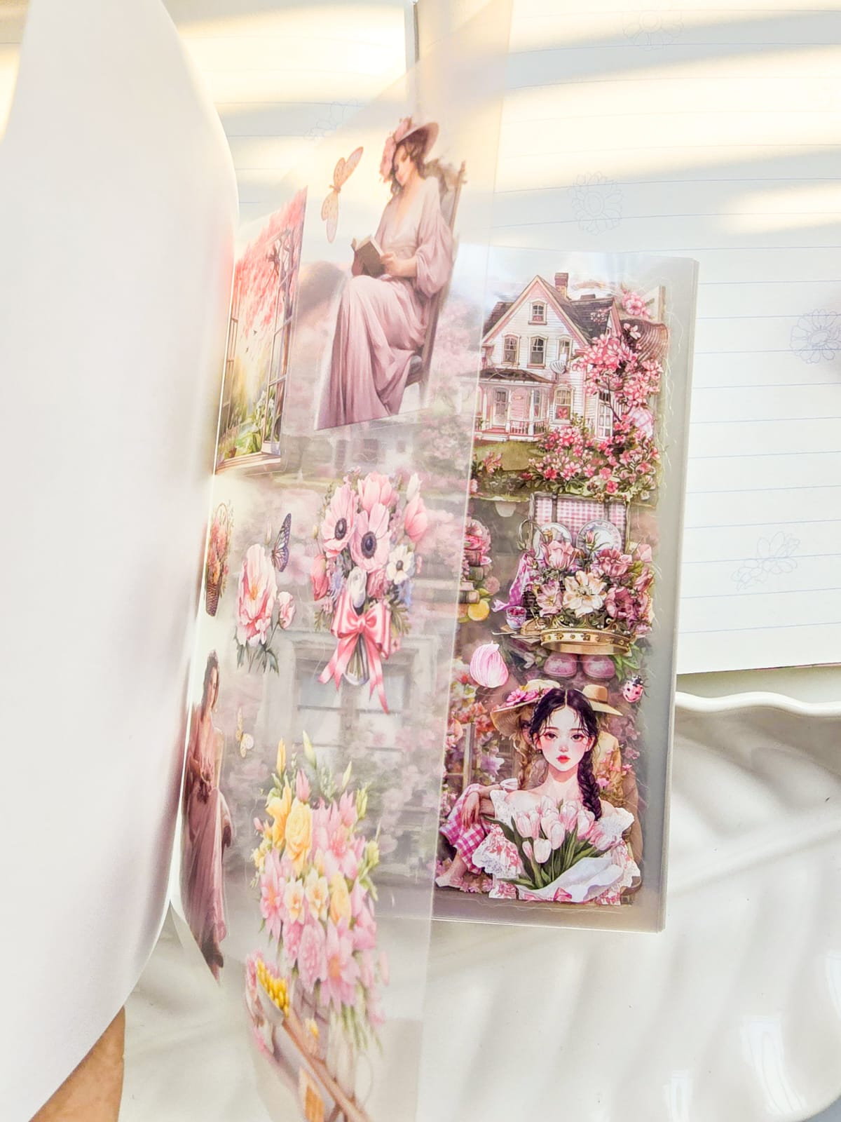 DSB-5391 |G-6| Tha Glimmering Glade Vintage Sticker Book | 20sheets| (Copy)