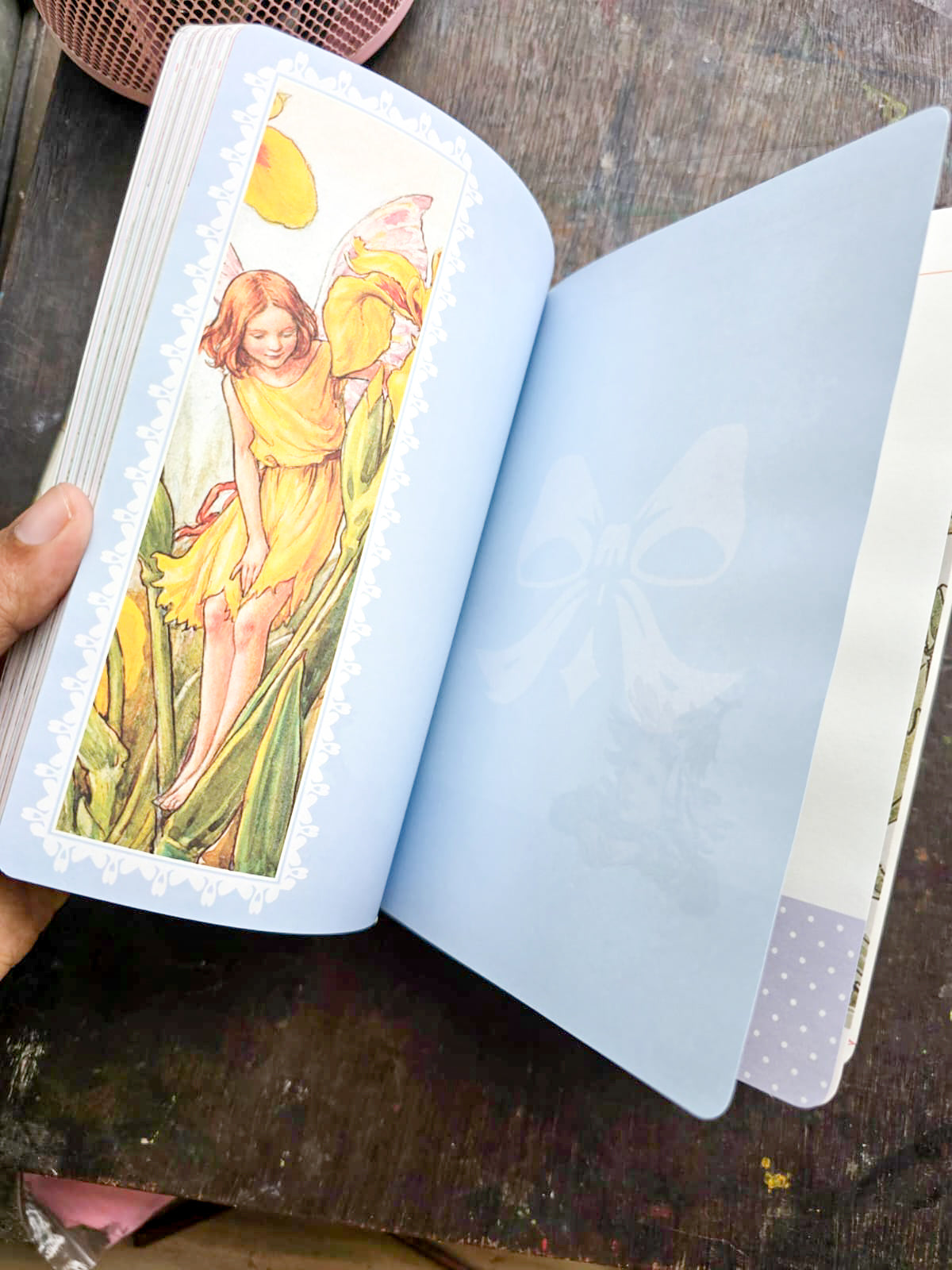 JZA5128-2557 |  Flower Fairies Notebook Featuring The Lris Fairy  Illustration By Cicely Mary Barker from the Flower Fairies Of The Alphabet Collection
