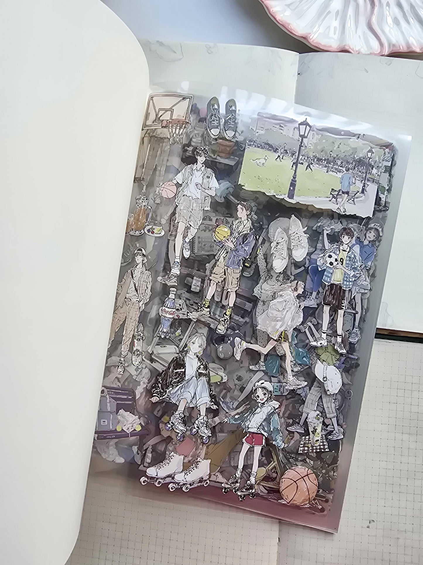 QYSHL-404 LIGHT PACE| Lifestyle Girl Pet Sticker Book| Comfortable Life Dairy Pink Theme|167*235mm 20 Pcs