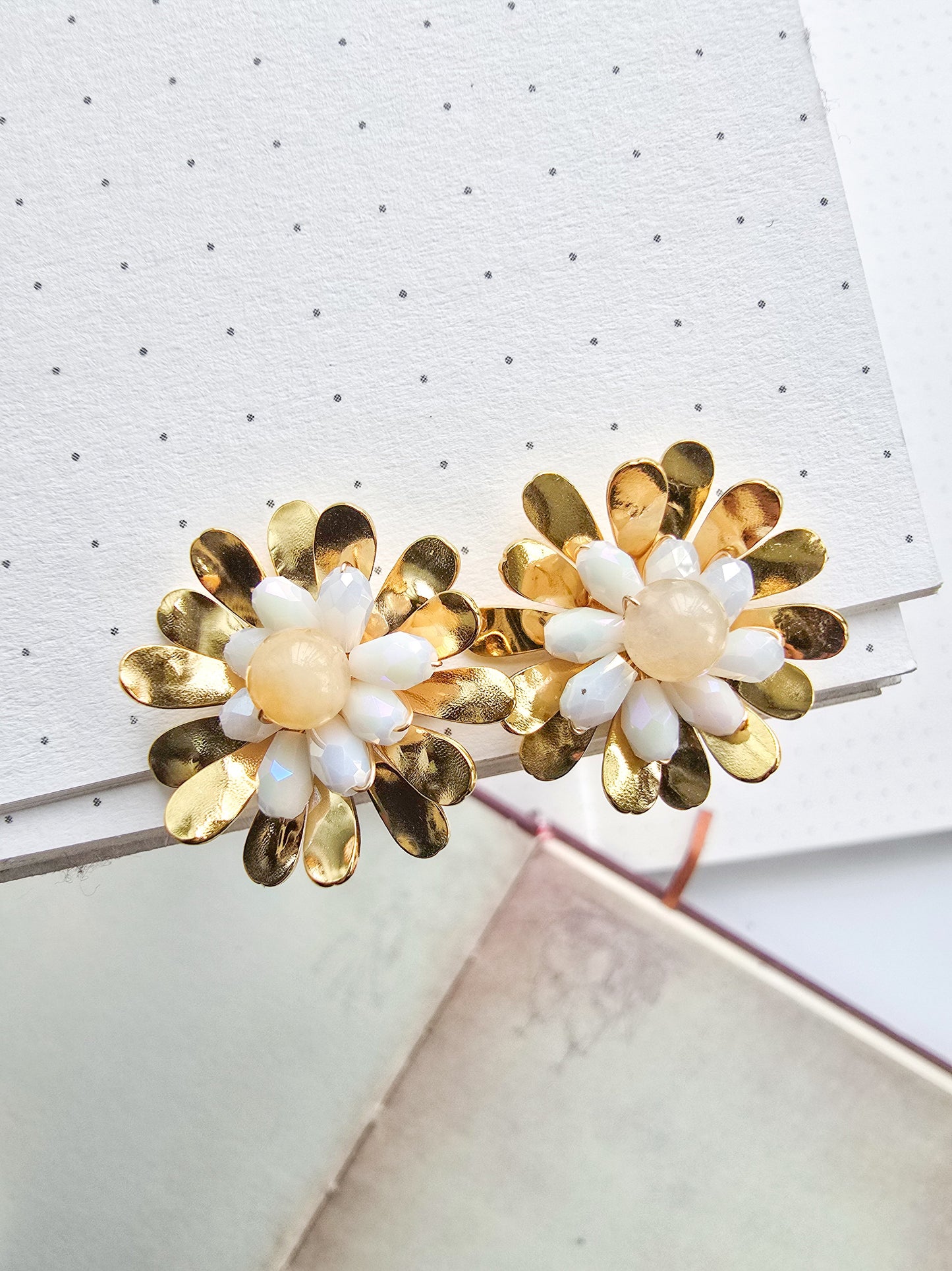 Big Flower Stud Earing