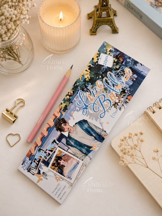 TYRJB-402 |  Lime Bubble Sticker Book 20-Sheet Transparent PET Sticker Book Featuring Seasonal Landscape Illustrations |