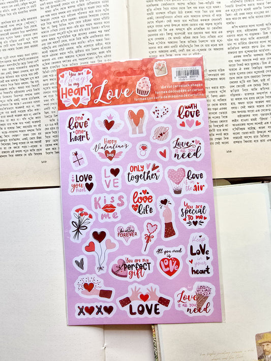 YCLZ | You Are Always In My Heart Sticker 1pcs | 22×15mm