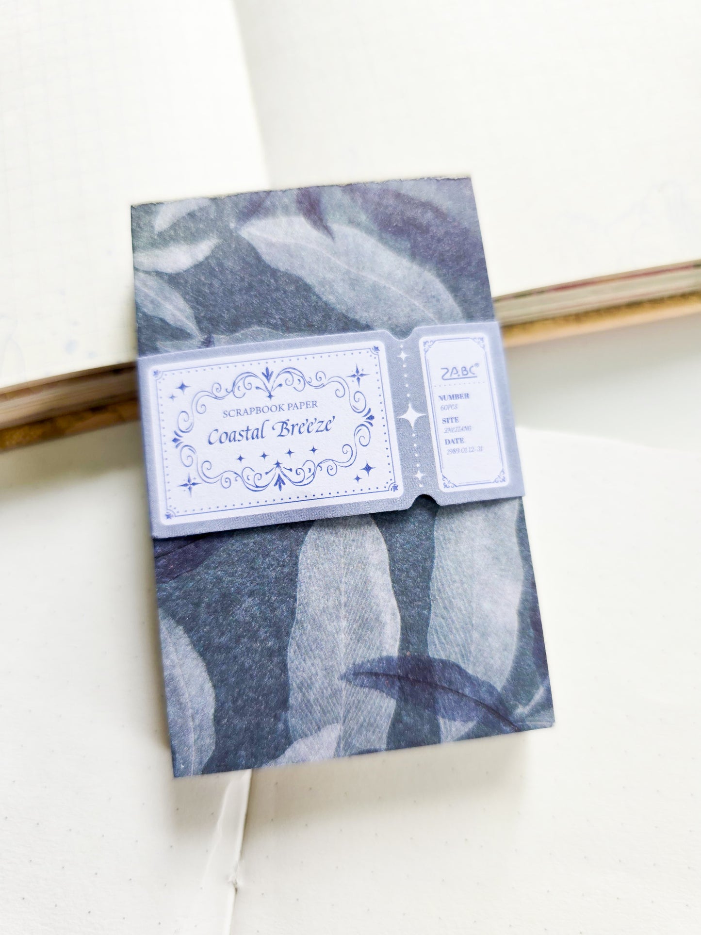 SYZM-604 | Vintage Journal Scrapbook Papers pad | 30 Designs | 30x2 Sheets | 80x50 mm
