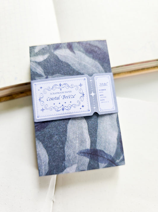 SYZM-604 | Vintage Journal Scrapbook Papers pad | 30 Designs | 30x2 Sheets | 80x50 mm