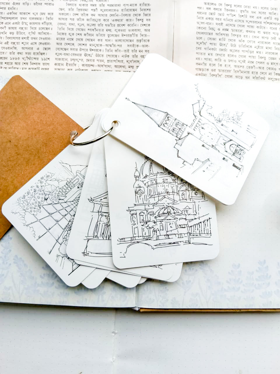 ZSKY-401 | Plain Sketch {Fortress Walls} Journal Color Book Aesthetic Paper 80pcs |74* 105mm
