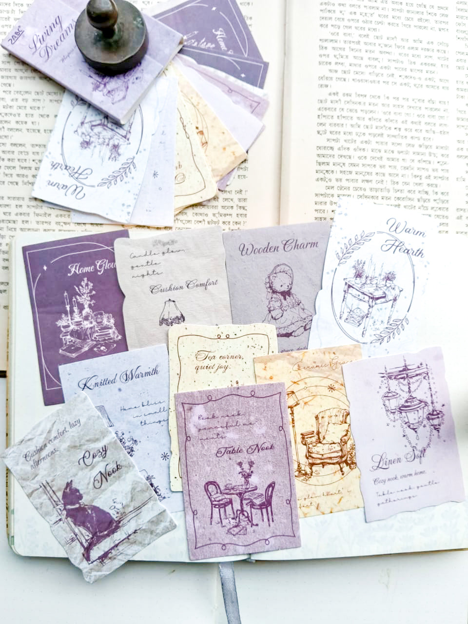 XJFW-605 | Living Dreams Whispers in Litres Sticker 30pcs | 56* 83mm