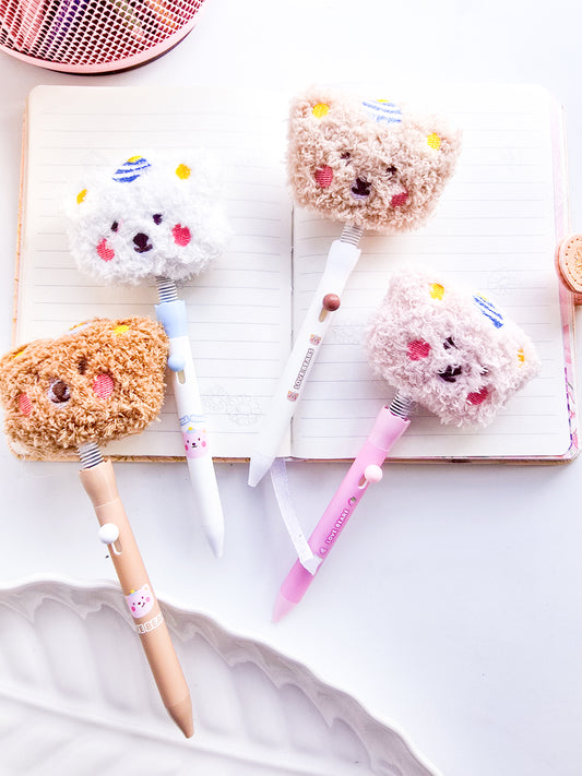 XM-022 | Kawaii Plush Bear 1pcs Gel Pen  |