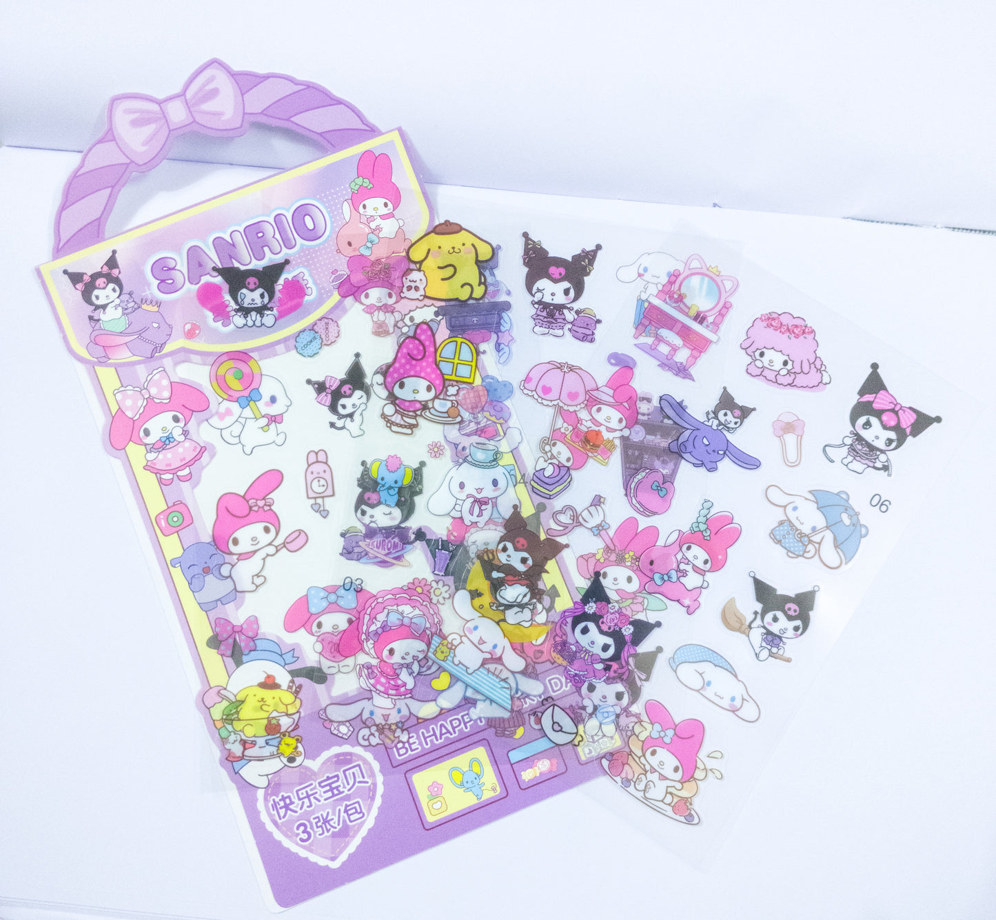SZ/355 | SANRIO | Transparent | 3   Sheets |