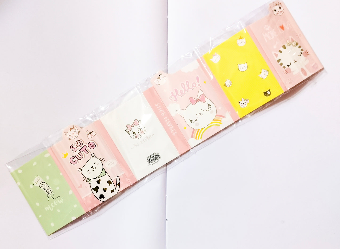Z6-005 | Cute Cat Start Day With Kawaii Sticky Notes |
