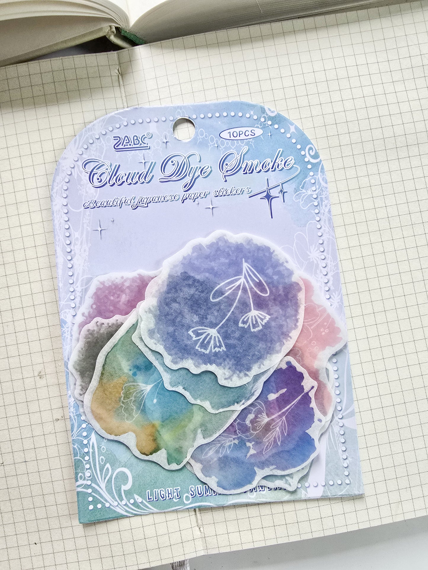 QXHM-603 | Clerved Dye Sweke
Beautiful Japanese Paper Stickers 10pcs | 110*70mm