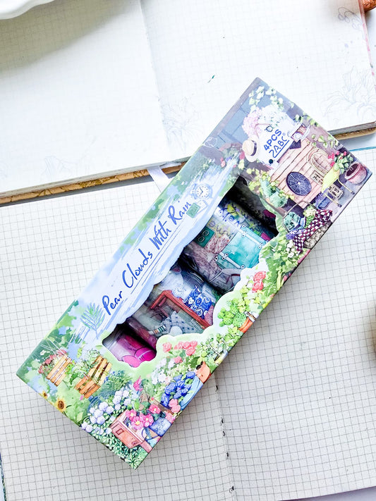 DYSH-201 | PET | Pear Clouds With Rain | 1 Pcs Sticker Roll | 60*2/380mm |