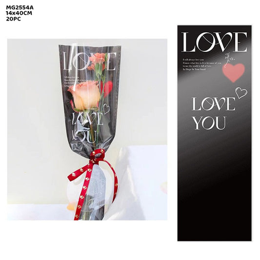 MG2554A |10 Pcs | Rose Bouquet Sleeve Bags for Flowers