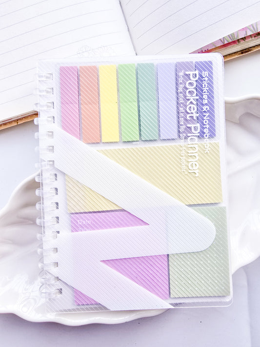 SN-18 | Pocket Planner A6 Note Book With Sticky Notes |