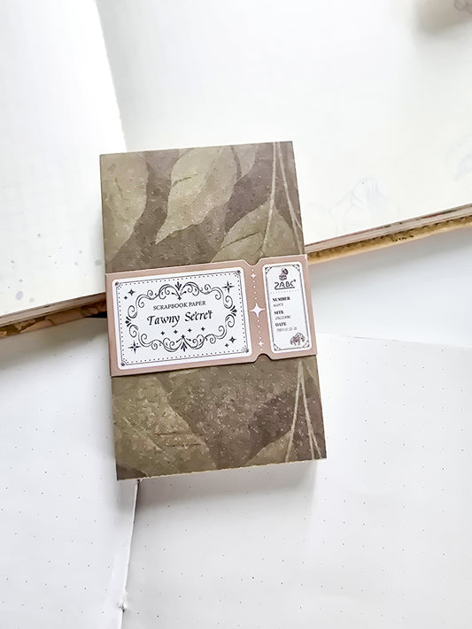 SYZM-605 |Vintage Journal Scrapbook Papers pad | 30 Designs | 30x2 Sheets | 80x50 mm