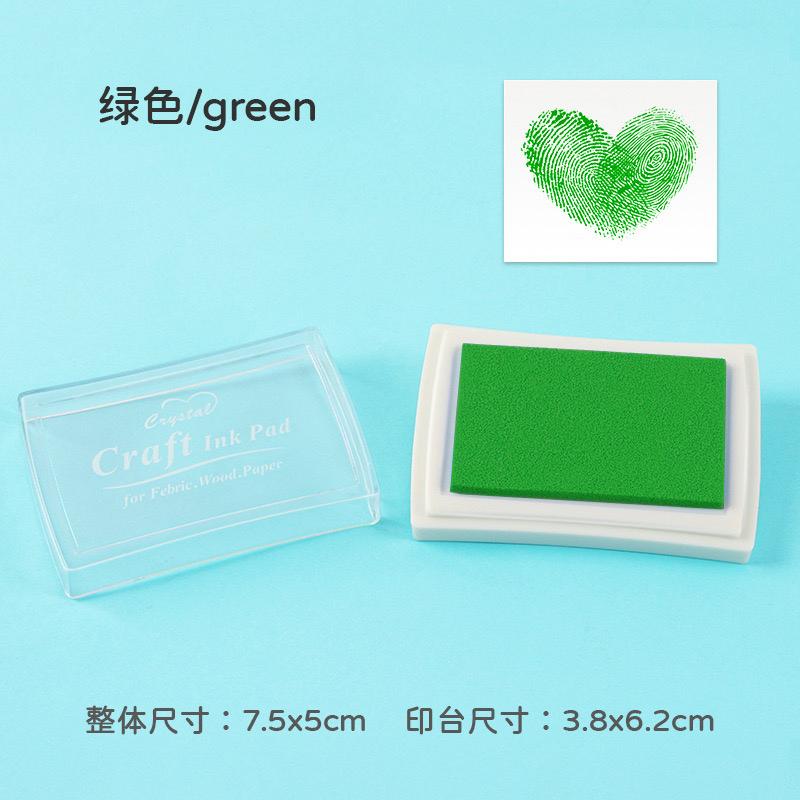 Craft Ink Pad for Wood, Paper, Fabric | Green | 6x3.8cm
