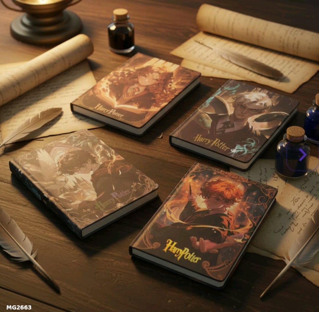 MG2663 | Harry Potter Branded Hardbound Notebook Or Diary Featuring Anime-Style Srtwork Of Hermione Granger On The Cover |