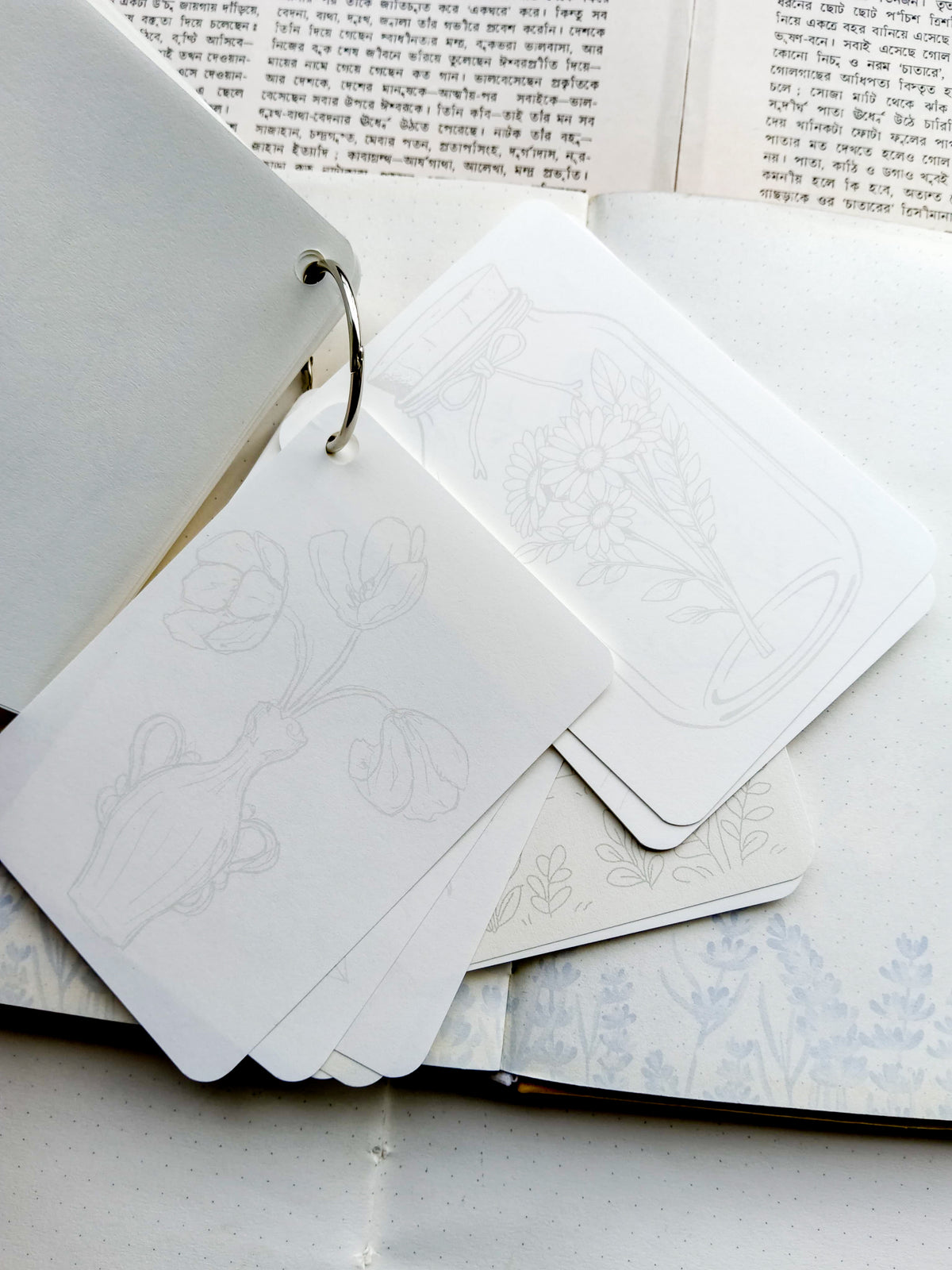 ZSKY-402 | Shoal {Fortress Walls} Journal Color Book Aesthetic Paper 80pcs |74* 105mm