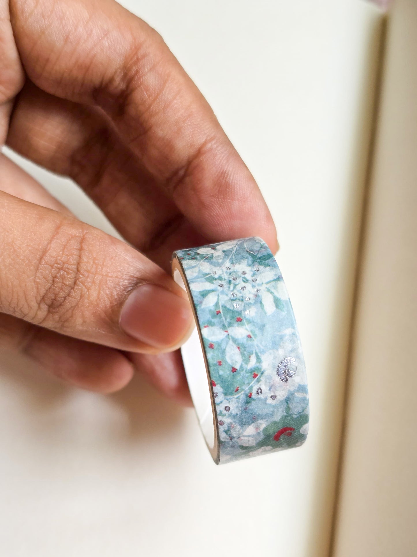 MG7836G | Appears To Be Decorative 1pcs Washi Tape With a Floral, Japanese-Style Design | 1.5mm