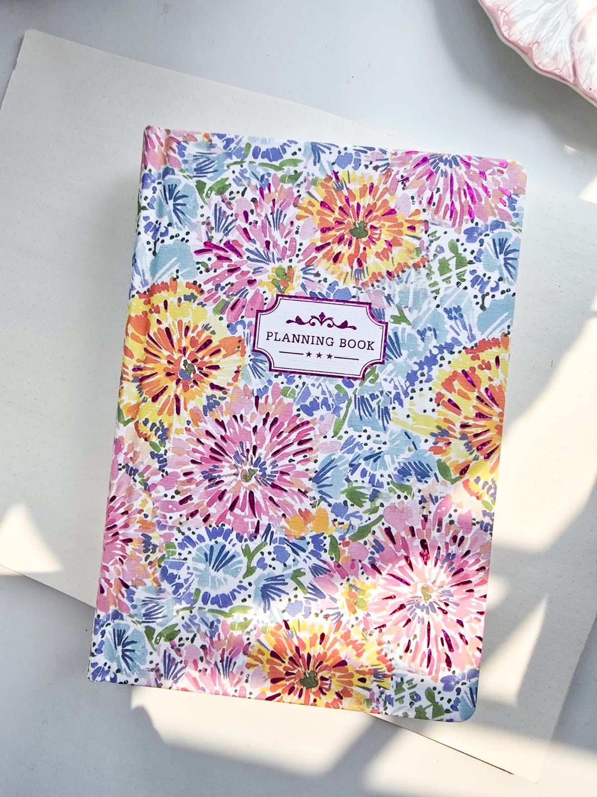 256 pages floral weekly monthly planner notebook | A5 |