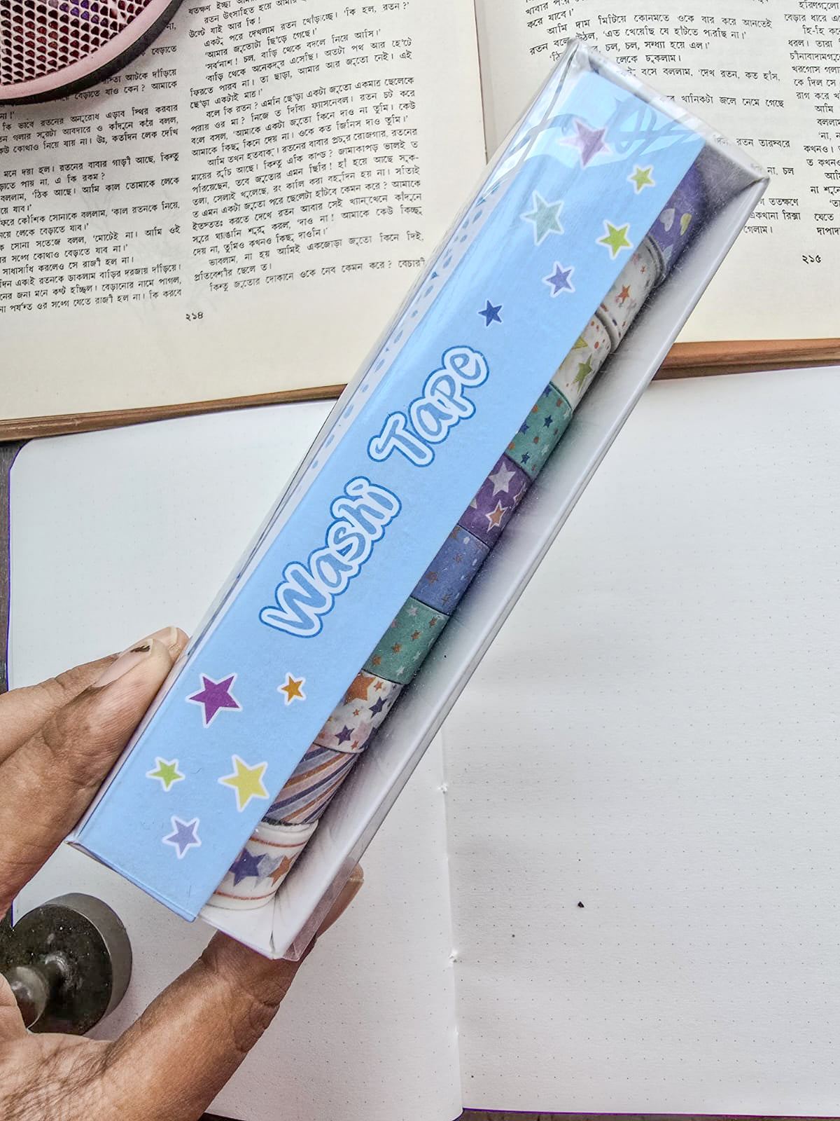 MG7837C | Features a Set Of Colorful, Patterned Decorative  Washi Tape 10pcs Rolls 15mm*2m |