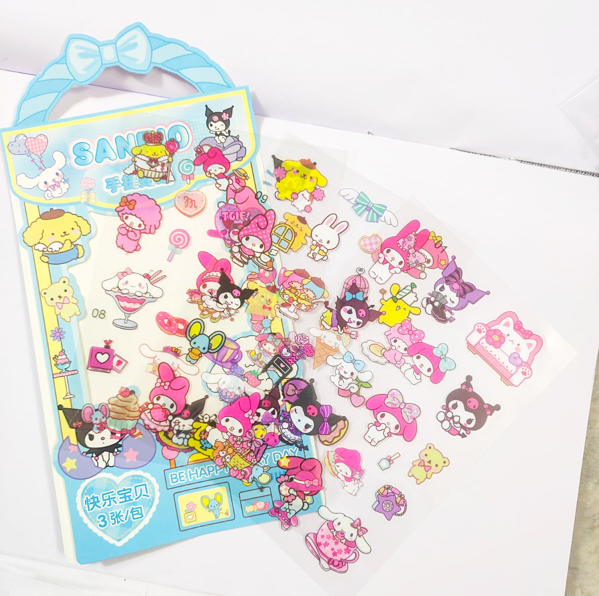 SZ/355 | SANRIO | Transparent | 3   Sheets |