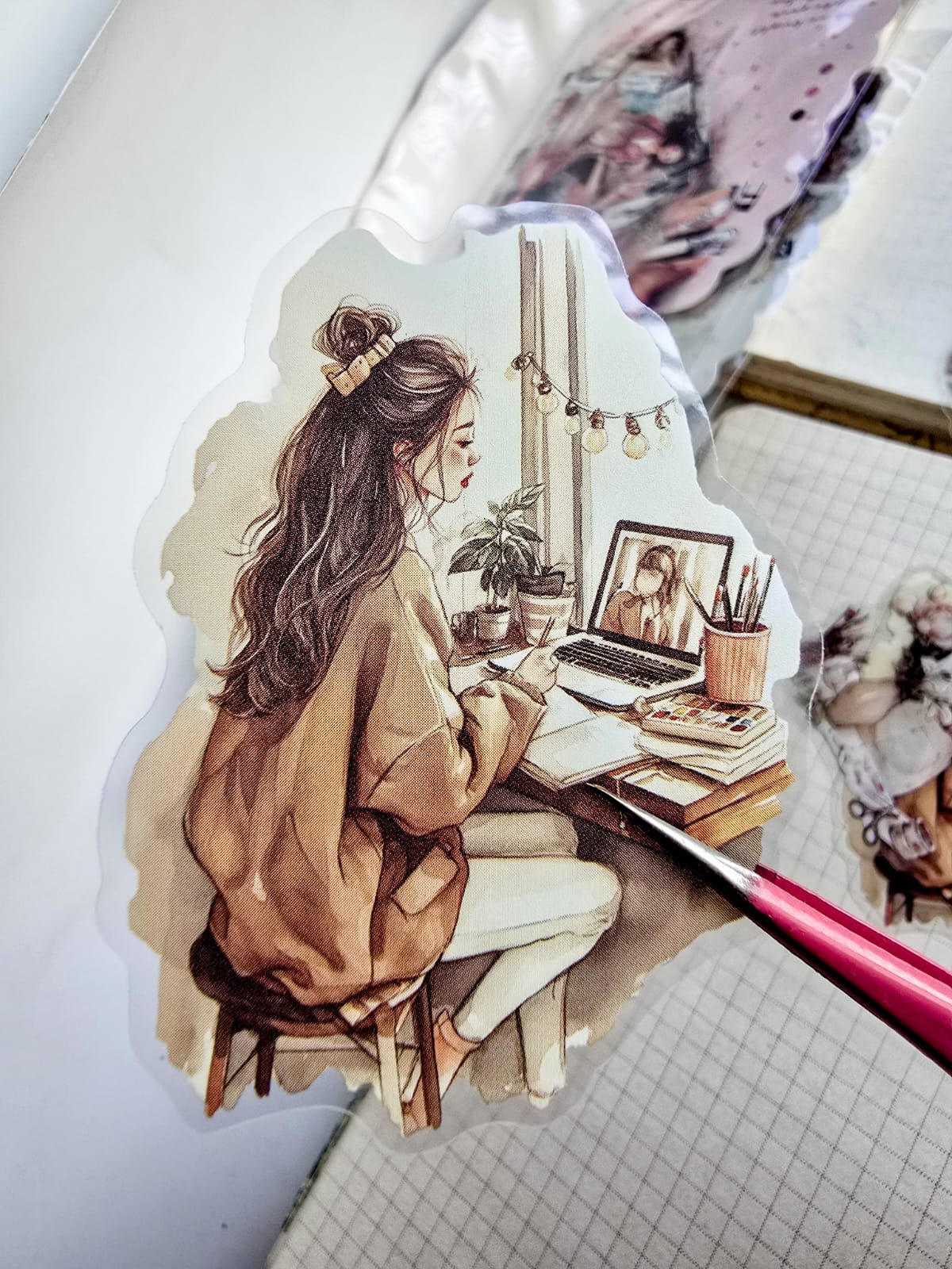 SNSGJ-604 | Cozy At Home  Time Pet sticker |