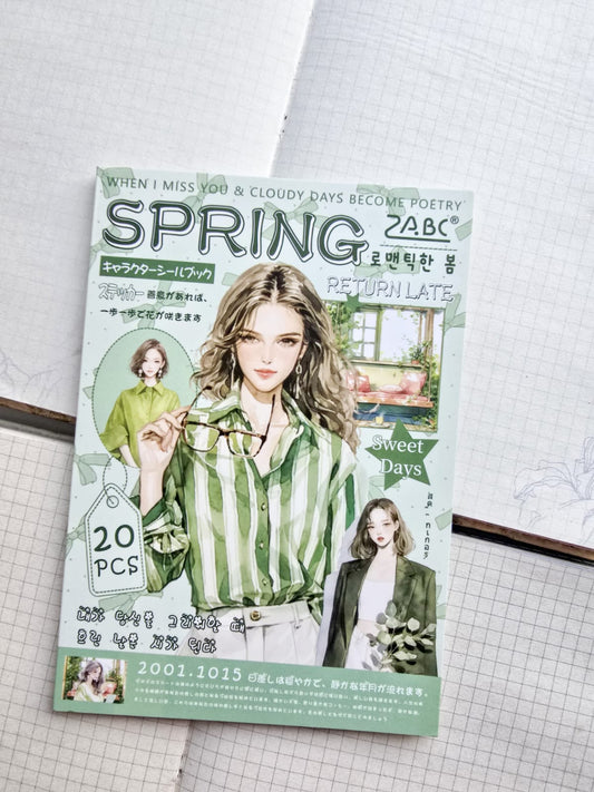 YRRH -403 | Sweet Days Spring Sticker Books | 20 Pcs | 105*150mm |