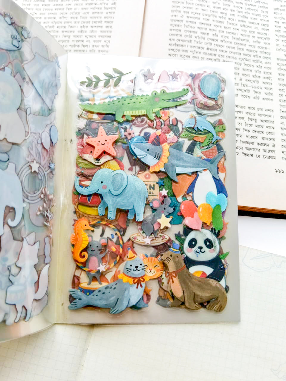 TMSZ-404 | Sweet Dream In The Journal PET Dreamland Sticker Book 20Pcs Over 300 Sticker | 150* 100mm