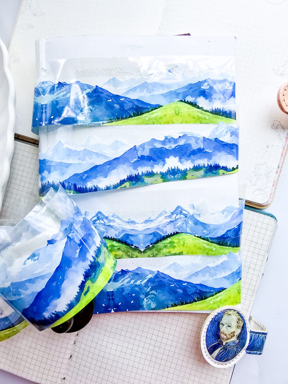 Rhdy-201 | PET | 1pc Sticker Roll | Leisurely Valley |