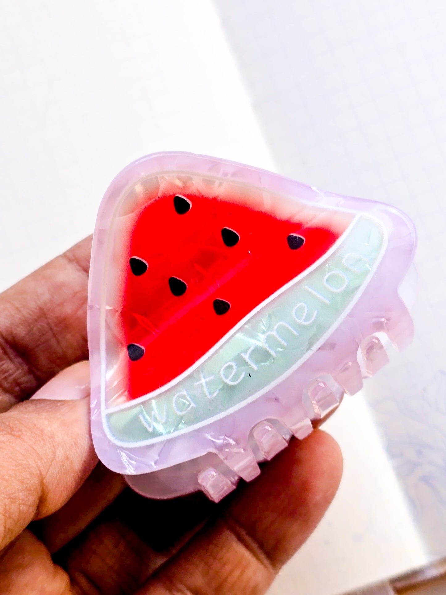 Hair Clip For Women & Girls Strong Grip Claw Clip | Cute Watermelon Fruit  Design |