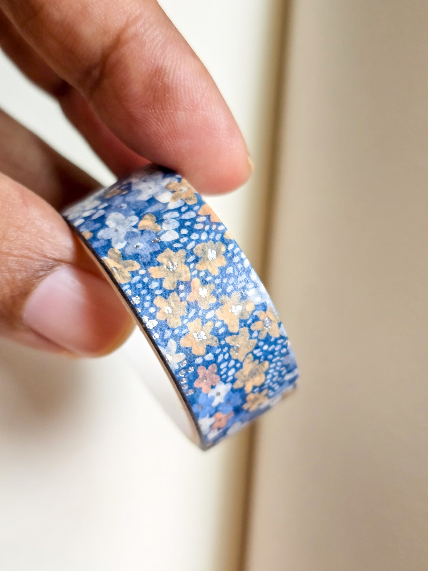 MG7836G | Appears To Be Decorative 1pcs Washi Tape With a Floral, Japanese-Style Design | 1.5mm