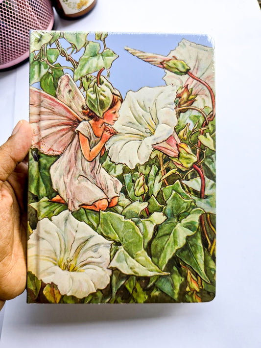JZA5128-2557 | Paperblanks Flower Fairies Journal Featuring The White Bindweed Fairy Illustration