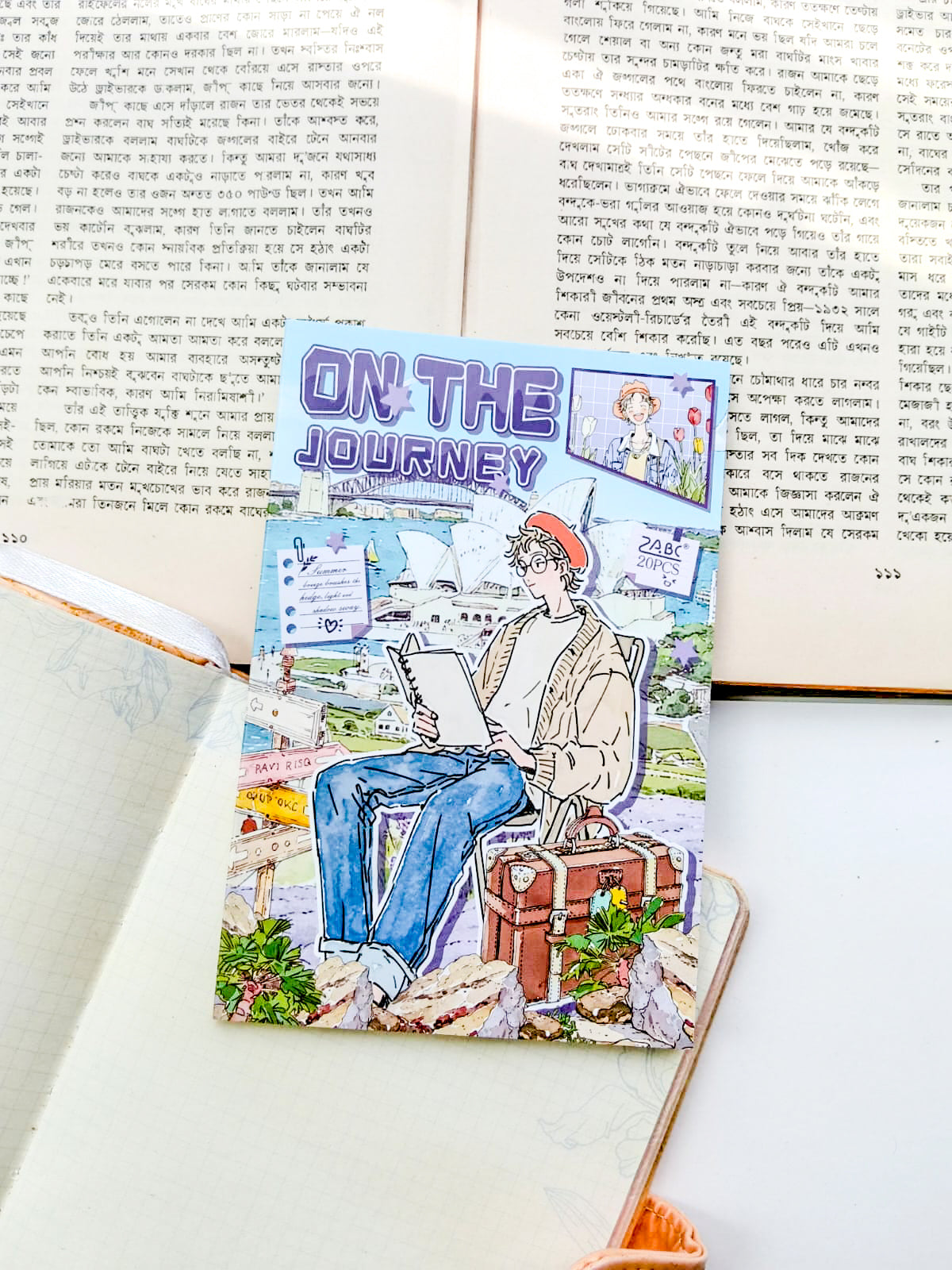 SHBJL-403 | On The Journey Character Sticker Book Over 400 Aesthetic PET Sticker daily-life themed | 100* 150mm 20Pcs