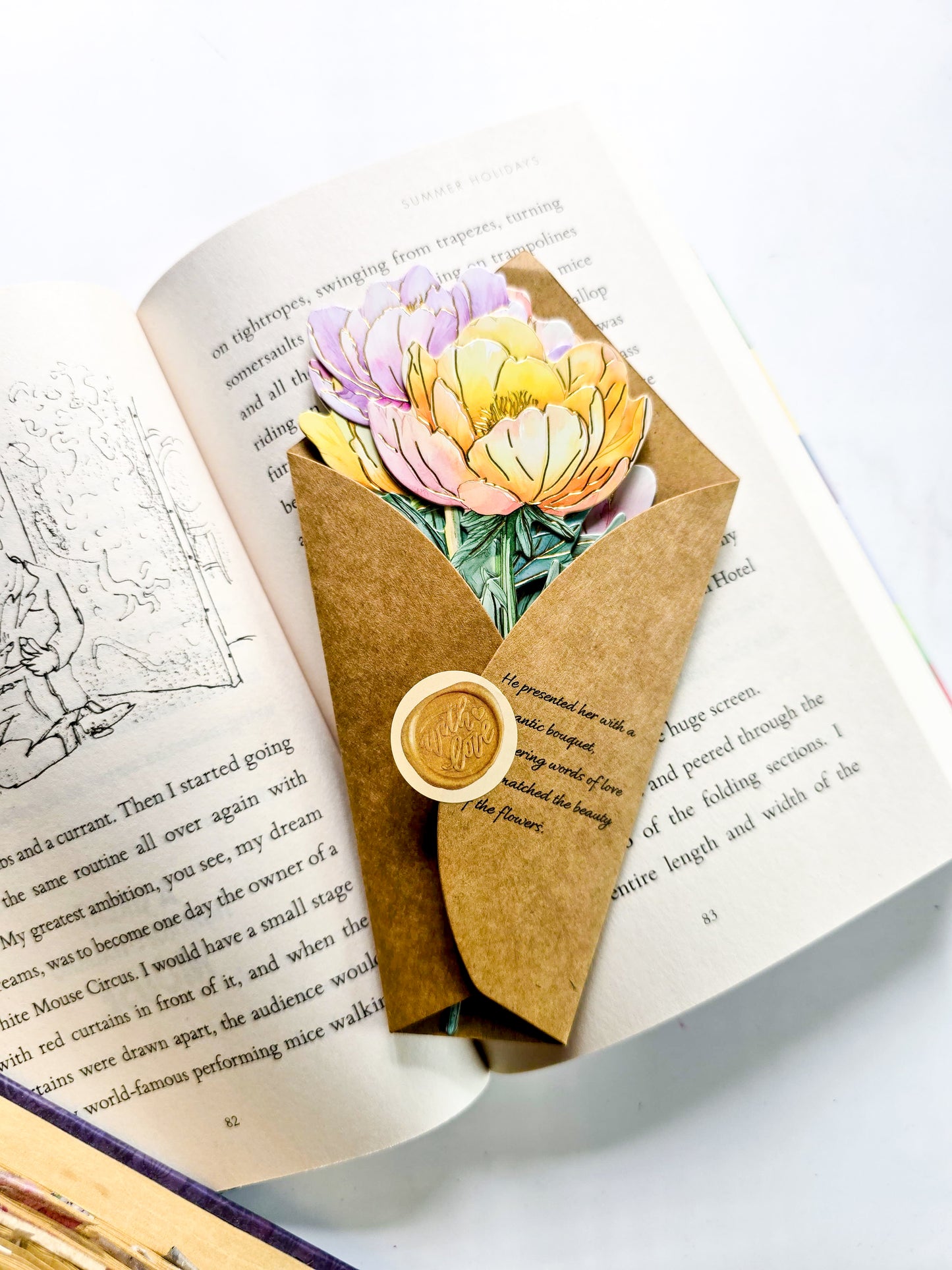HYXL-6-05 | Diecut Chip bord | unique book Mark | 90*150mm