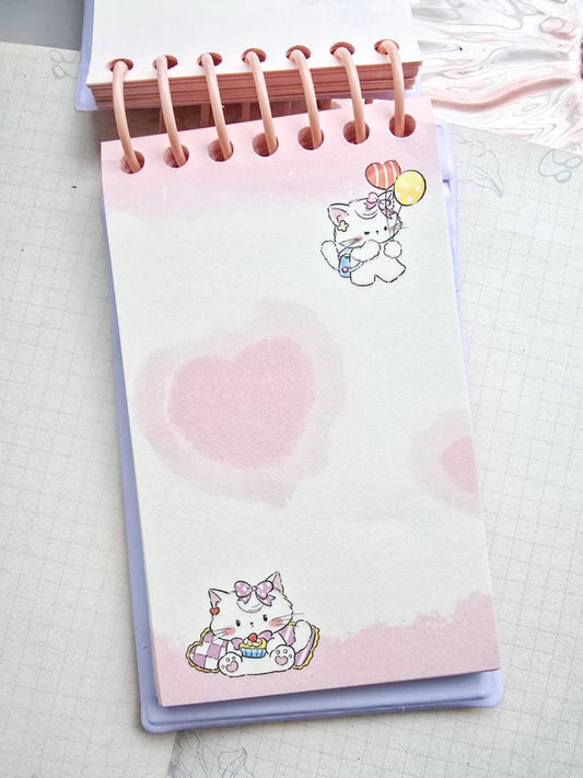 JGXQ100964-5758 | Cream Cat | Kawaii Notebook | 6.3*10.7 cm |