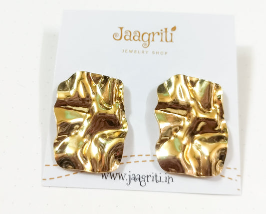 Crushed Paper Earrings