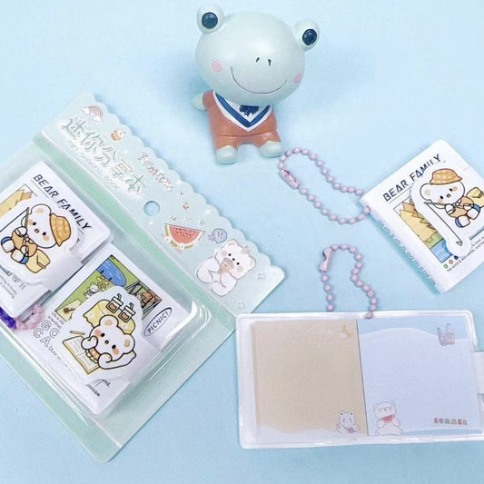 JGJT520484 | Cute Mini Diary Notebook ( Couple Book ) | 37*42mm | Random Any One