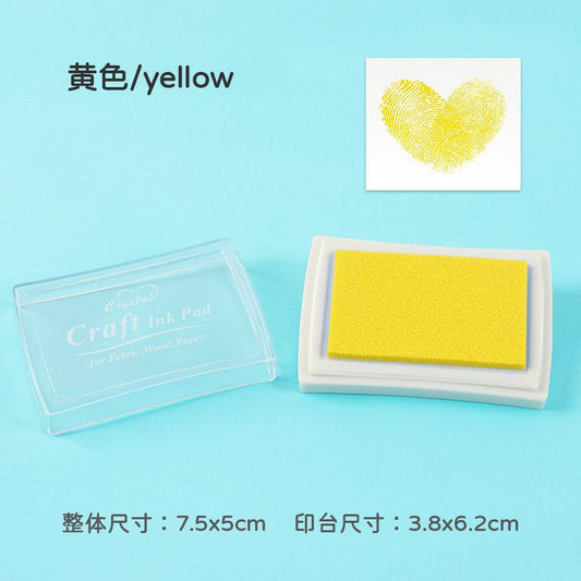 Craft Ink Pad for Wood, Paper, Fabric | Yellow | 6x3.8cm