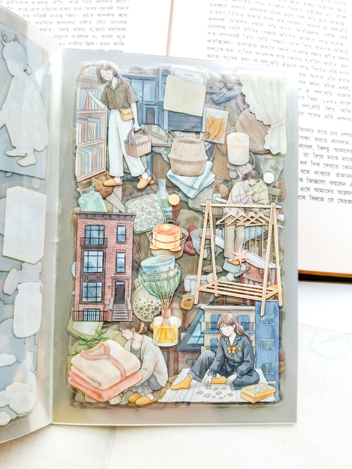 RJMH-403 | Cozy Time sticker book from The Beauty of the Human World Series 20Pcs Over 400 Sticker | 150* 100mm