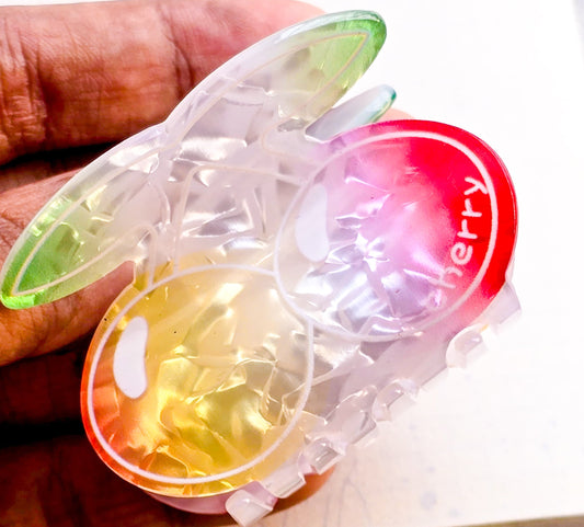 Hair Clip For Women & Girls Strong Grip Claw Clip | Cute Fruit Cherry Design |