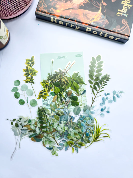 B70-4 |Aesthetics Leaves Sticker| PET |Pre cut Sticker 40pcs |
