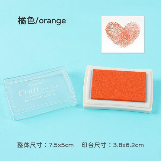 Craft Ink Pad for Wood, Paper, Fabric | Orange | 6x3.8cm