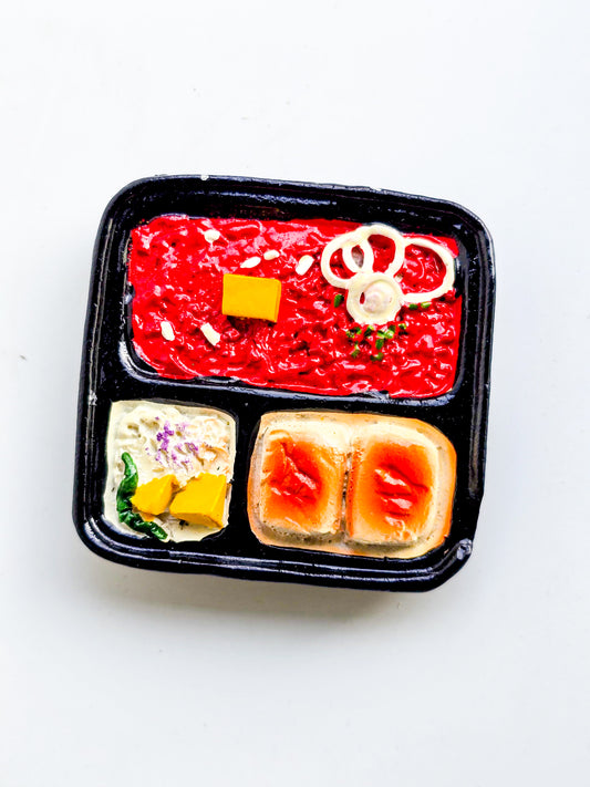 Fridge Magnet, 2.5x2.5 inches, Pav Bhaji Spicy