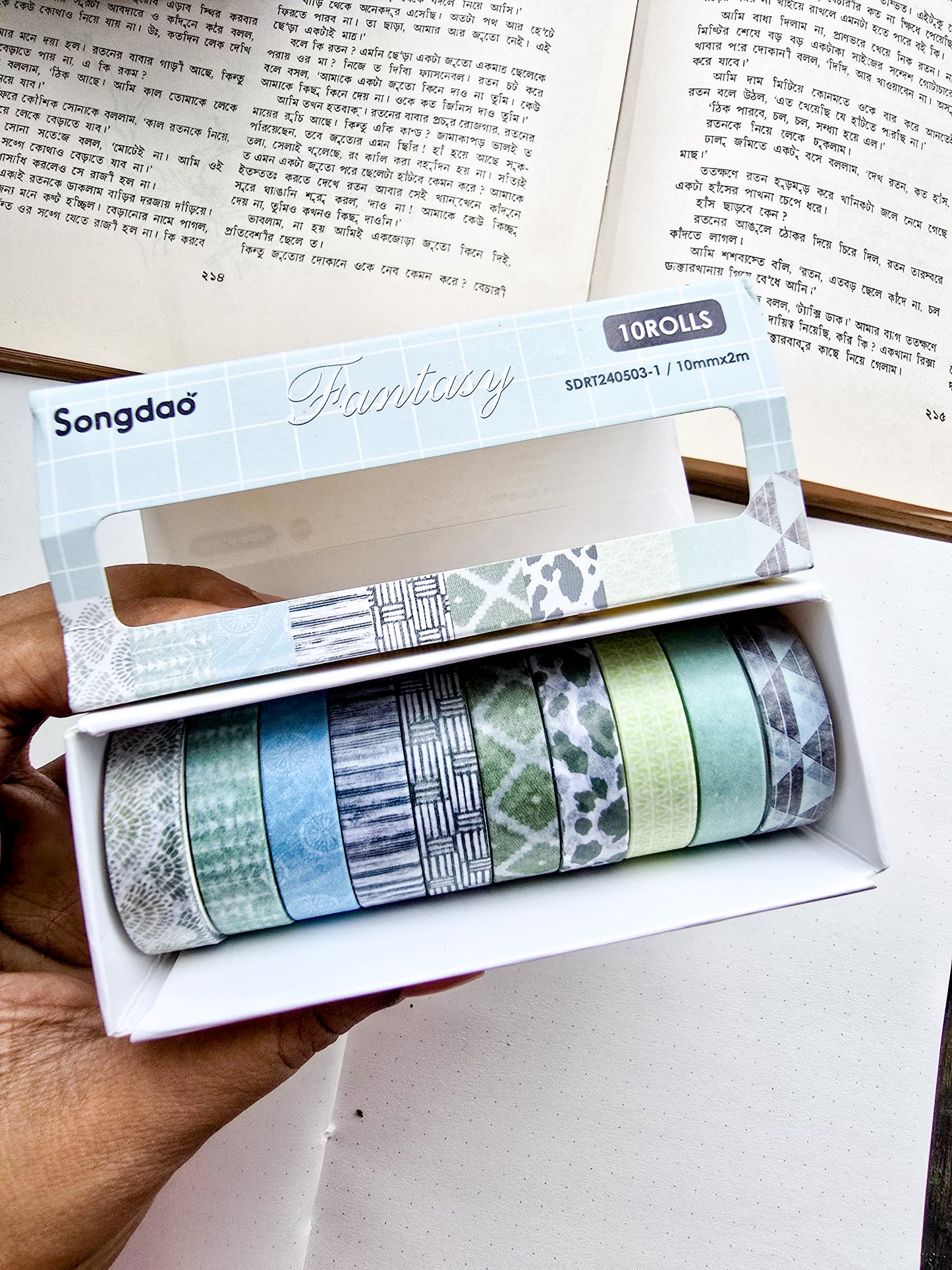 SDRT5036 | Songdao Fantasy Washi Tape Set containing 10 Rolls Of Decorative Masking Tape| 10mm×2mm×10