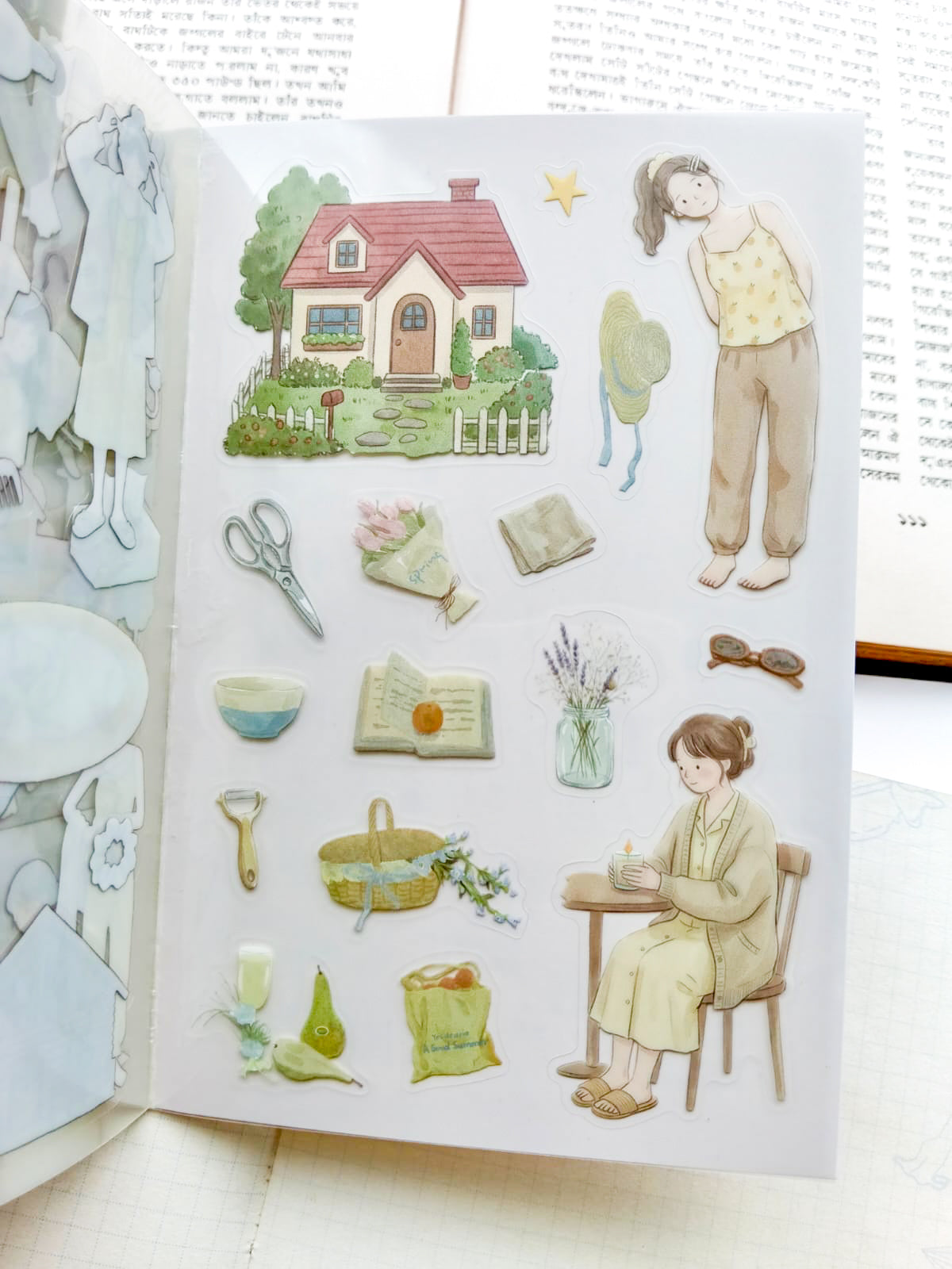 RJMH-403 | Cozy Time sticker book from The Beauty of the Human World Series 20Pcs Over 400 Sticker | 150* 100mm