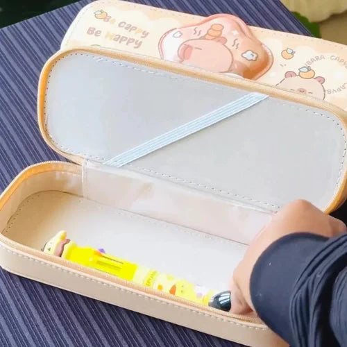 KBX-1076E-CA | Cappy Bara |
Double Layer Space Pencil Case,3D Cover  Pencil Zipper Pouch Bag,Compass School Kids Stylish Pen Holder Stationery Box |