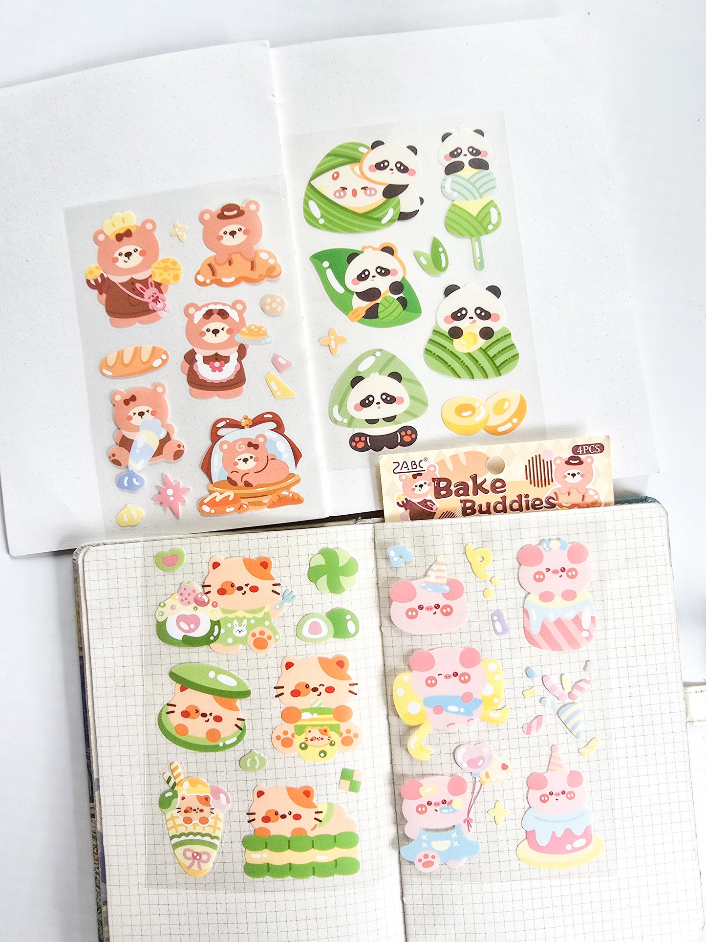 TMTY-602 | PET | Cute Sticker|Kawaii |Bake Buddies| 4 Pcs Sticker | 150*100mm